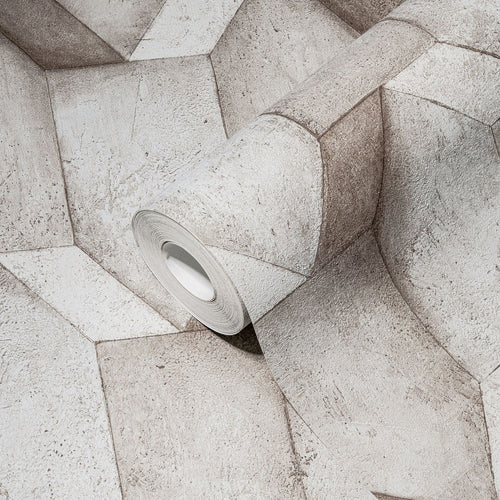 A.S. Création behang betonlook grijs - 53 cm x 10.05 m - AS-388273