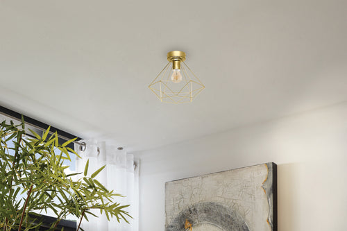 EGLO plafondlamp Tarbes - e27 - ø 32,5 cm - goud - vtwonen shop