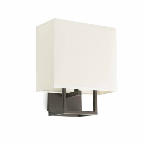 Faro Vesper - 1 Light Indoor Wandlamp Bruin met Kap, E14