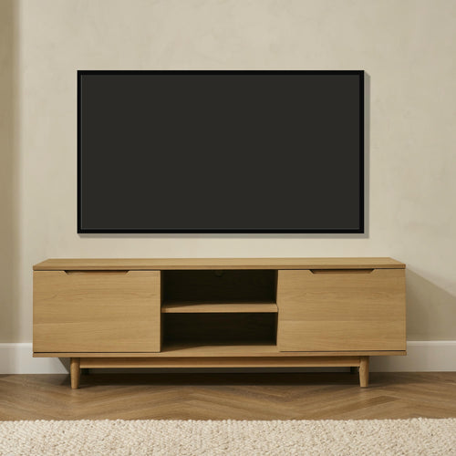 Furnhouse tv-meubel Kerteminde - Natuurlijk eikenhout - MDF, eikenfineer - 45x160x53