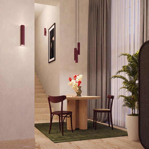 Sollux Lighting Wandlamp LAGOS 2 bordeaux - 6x8x30cm