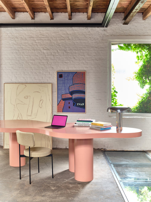 HKLIVING tafellamp Mushroom – chrome