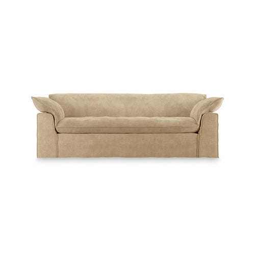 HKLIVING bank Nomad – royal velvet cream – 244cm - vtwonen shop