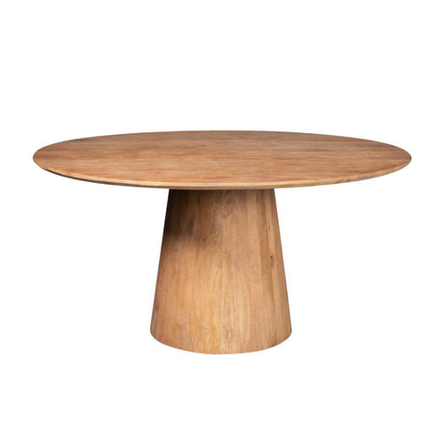 Starfurn Eettafel Madison - Rond Naturel Hout - 130x130x76cm