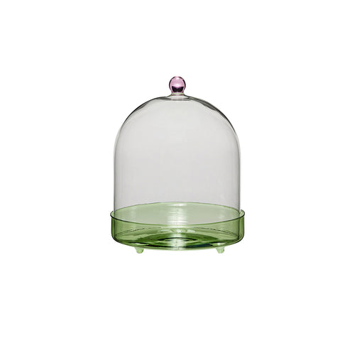 Hübsch koepel Flora - glas - ø16xh22cm
