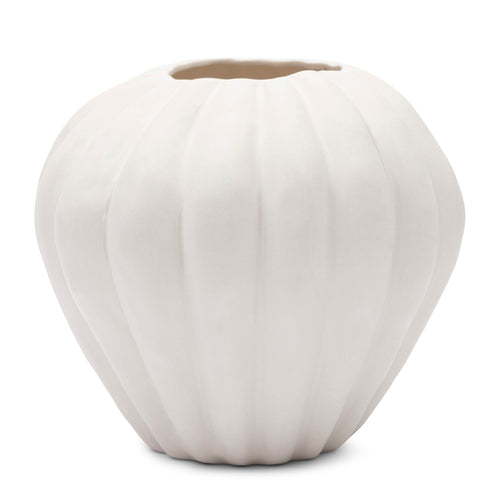 Rivièra Maison Botanic Whisper Vase L - Keramiek - Wit - vtwonen shop