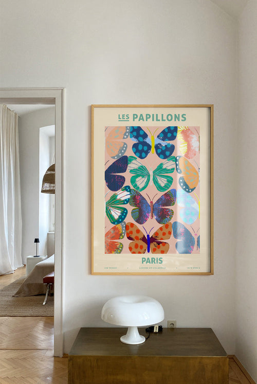 Zoe - Les Papillons - Paris - PSTR studio Kunst Poster - vtwonen shop