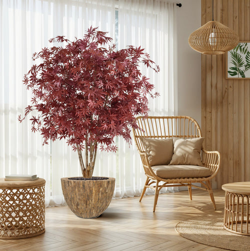 Maxifleur Acer Maple deluxe kunstboom 165cm - burgundy
