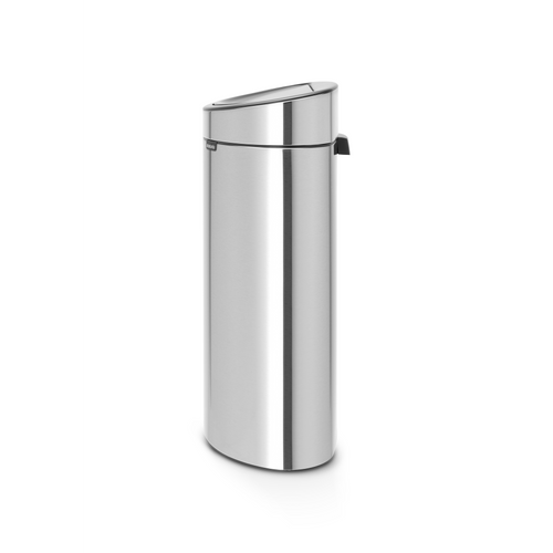 Brabantia Touch Bin New afvalemmer, 40 liter, kunststof binnenemmer - Matt Steel Fingerprint Proof