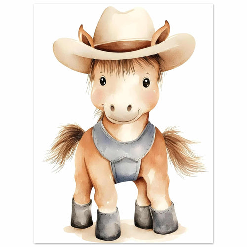 Artfulprints  Boerderij pony   poster 30x40 cm - vtwonen shop