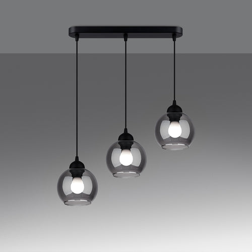 Sollux Lighting Hanglamp ALINO 3 zwart - 45x15x117cm