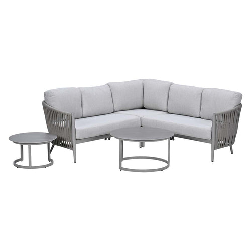 Garden Impressions Loungeset Devin hoek 5-delig - Monte Carlo loungetafels