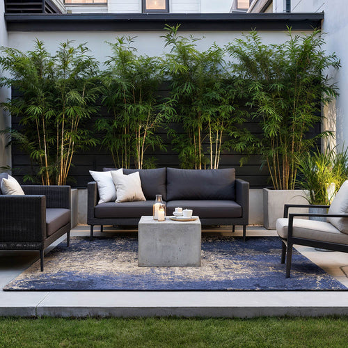 Louis De Poortere vloerkleed Abyss Blue - blauw - 200x280cm