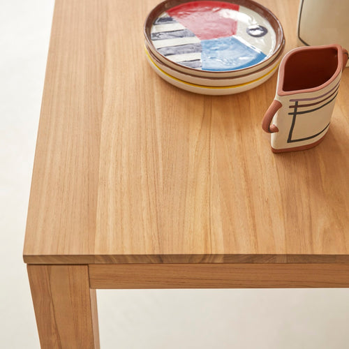 Tikamoon Tafel van massief teakhout voor 4/6 personen - Naturel - vtwonen shop