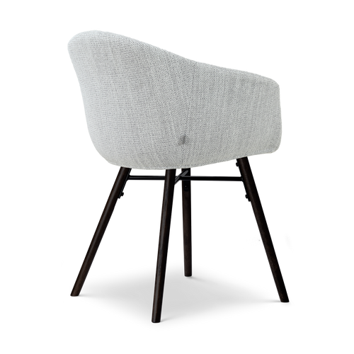 Nolon Nena-Otis Eetkamerstoel Grijs Melange - Zwarte Houten Poten - vtwonen shop