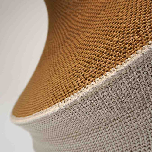 MÔMÉ Hanglamp Luz XXL - bruin/zand - viscose  - Ø 100 cm / H 150 cm - fishnet design - vtwonen shop