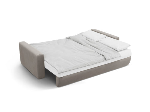 Cosmopolitan Design Slaapbank met opbergdoos Belfast 3-zits, flueel concreet - 105x238x84cm