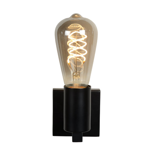Atmooz wandlamp Peniche - zwart - 8 x 14 x H 11 cm - E27
