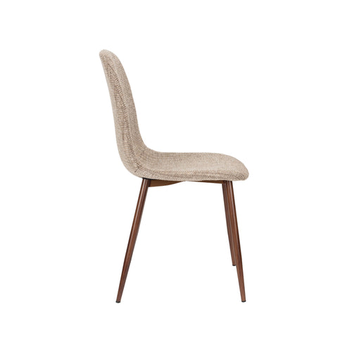 Housecraft Living Demi Eetkamerstoelen Gemêleerd Bruin - Set van 4