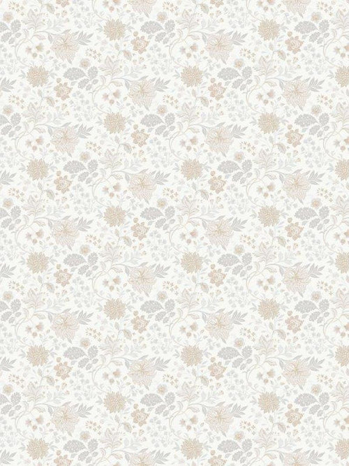 Borastapeter behang bloemen grijs - 53 cm x 10.05 m - 660994 - vtwonen shop