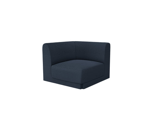 Micadoni - Hoekmodule "Miley" boucle donkerblauw - 90x90x70cm