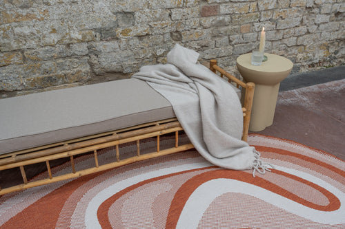 Interieur05 Organisch gevormd buitenkleed Loop Stone Roest - 200 x 290 cm