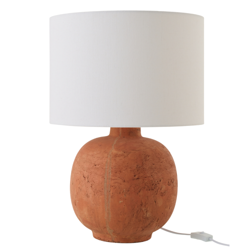J-Line tafellamp Bal - keramiek - terracotta