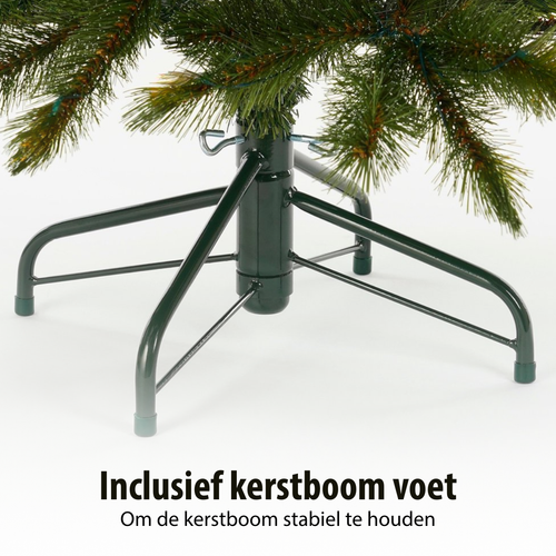 Triumph Tree Forest Frosted Kunstkerstboom - Kerstversiering voor Binnen met Insteekconstructie - Kunstboom met Frosted Naalden en PVC Takken - H215 x