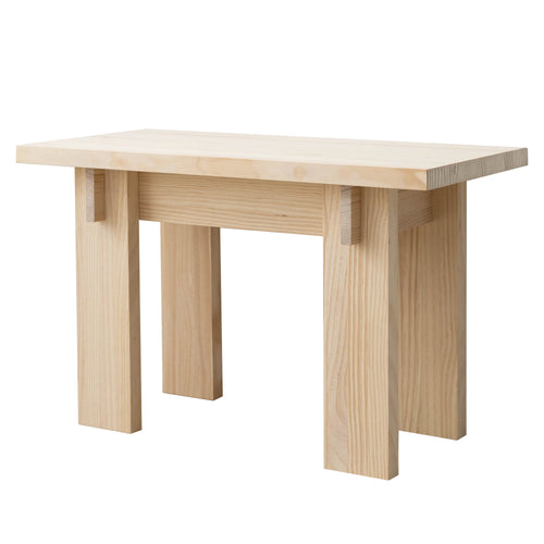 Naan Furniture Bank Blanes - Massief natuurlijk hout gelakt - 75 cm - vtwonen shop