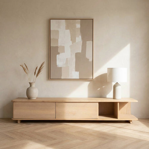 DÉJA Living Tv-meubel Wira - Naturel Eiken - 200x40x35cm