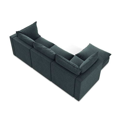 LaMiaSofa hoekbank links Ravenna - velours - marien - 255x165x77