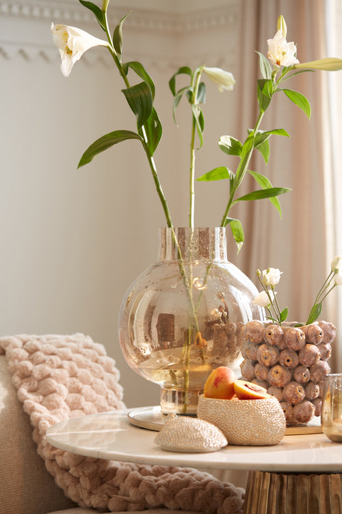 Light & Living vaas NITALI - 19x18.5x21cm - bruin - vtwonen shop