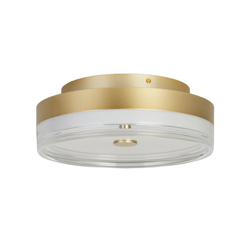 Searchlight Cyprus LED-plafondlamp, goudkleurig metaal en helder acryl