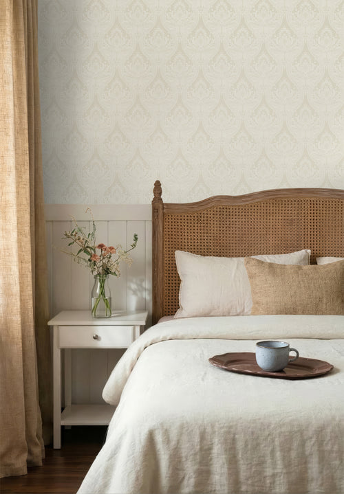 ESTAhome behang barokprint crème beige - 53 cm x 10.05 m - 127605