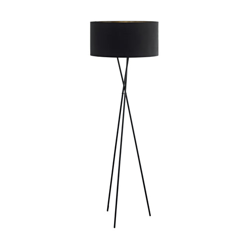 EGLO vloerlamp Fondachelli - e27 - 151,5 cm - zwart/koper - vtwonen shop