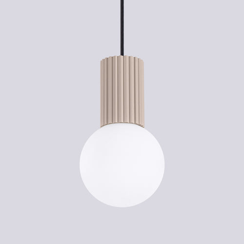 Sollux Lighting Hanglamp HALO 1 taupe - 12x12x120cm