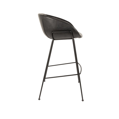 Zuiver Feston Barkrukken rugleuning 76 cm Zwart  - Set van 2