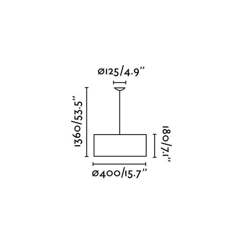 Faro Seven - 2 Lichts Kleine Ronde Plafond Pendel Wit, E27