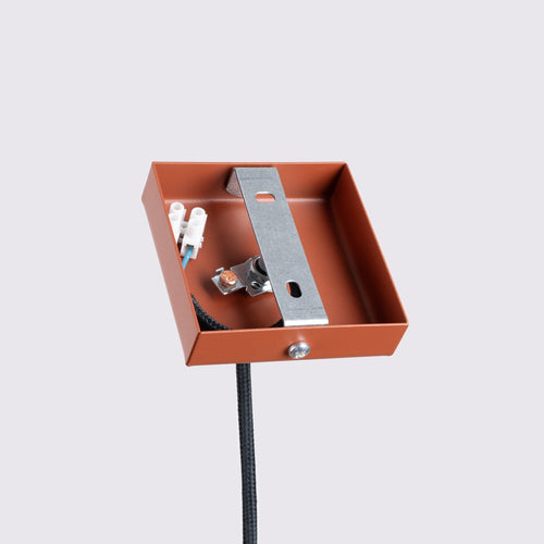 Sollux Lighting Hanglamp KARBON 1 rood oker - 8x8x118cm
