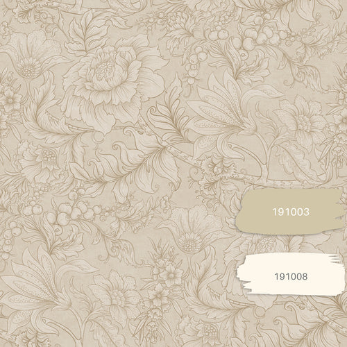 ESTAhome behang bloemmotief beige - 53 cm x 10.05 m - 139795 - vtwonen shop