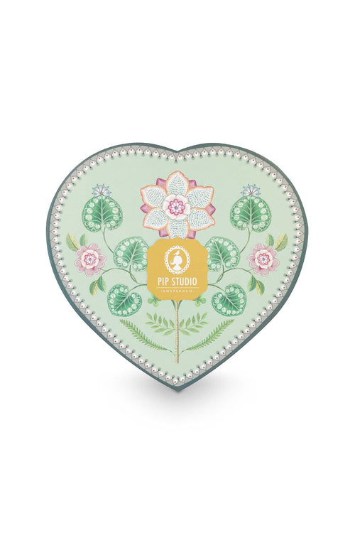 Pip Studio Bordenset Hart - Lily&Lotus - Groen - 23cm - Set van 2