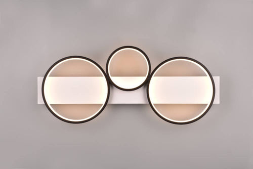 Trio Leuchten plafondlamp Medera - 3 lichts - 80  x 8   cm - zwart wit - vtwonen shop