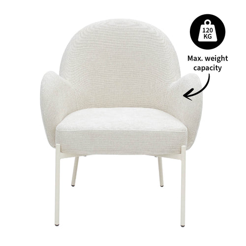 Kick fauteuil Bronx - Crème - vtwonen shop