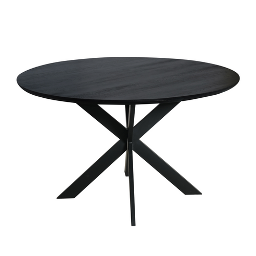 Starfurn  eettafel Ferris - zwart - 130x130x76cm