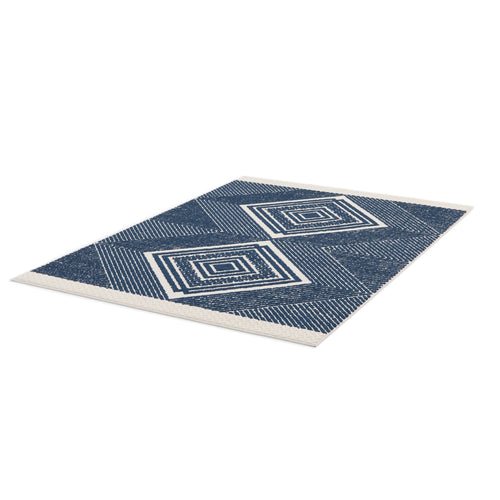 AFK Living vloerkleed Hamptons - voor binnen en buiten - blauw - 160 x 230 cm