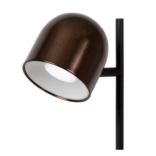 Lucide bureaulamp SKANSKA RECH - Geïntegreerde LED - Koffie
