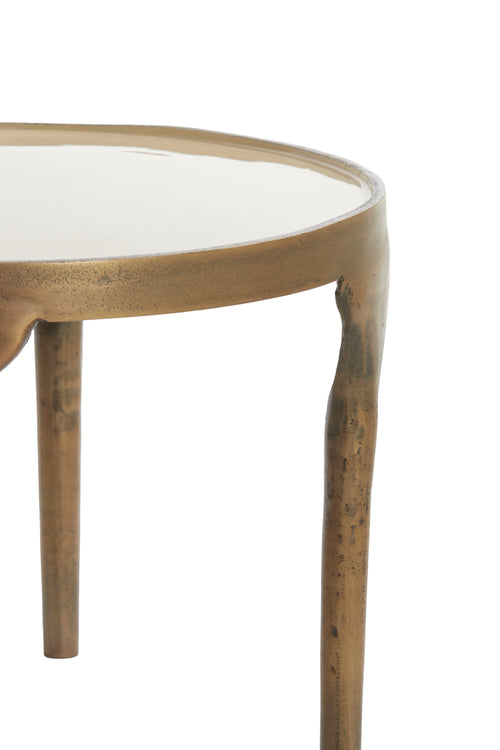 Light & Living bijzettafel LAPAZ - Ø85x45cm - brons - Set van 2 - vtwonen shop