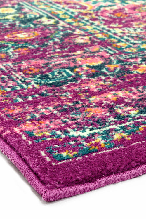 Vloerkleed Easy Living Colt CL04 Medallion Fuchsia 120x170 cm - vtwonen shop