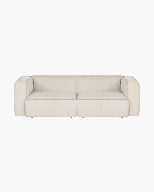 noo.ma Lobi 3-zitsbank, beige corduroy, 243 x 97,5 x 73,5 cm