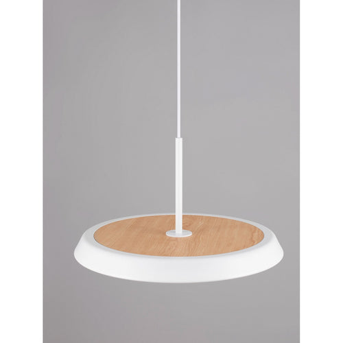 Nova Luce OPHELIA Dome hanglamp voor plafond, mat wit, LED, 27W, 2205lm, 3000K